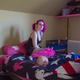 Kikki Toivola, 22, is a single mother.